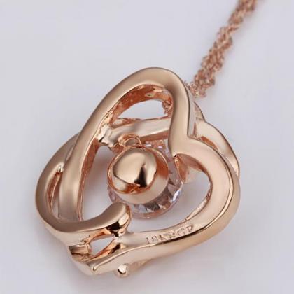Jenny Jewelry N125 18k Real Gold Plated Necklace..