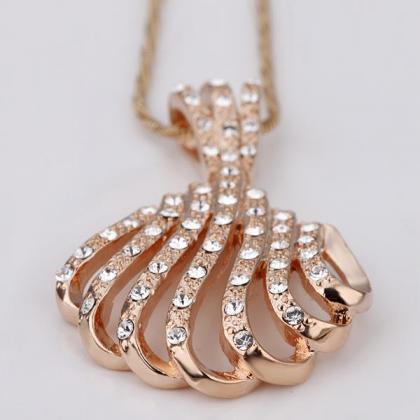 Jenny Jewelry N139 18k Real Gold Plated Necklace..