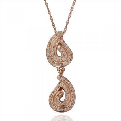 Jenny Jewelry N143 18k Real Gold Plated Necklace..