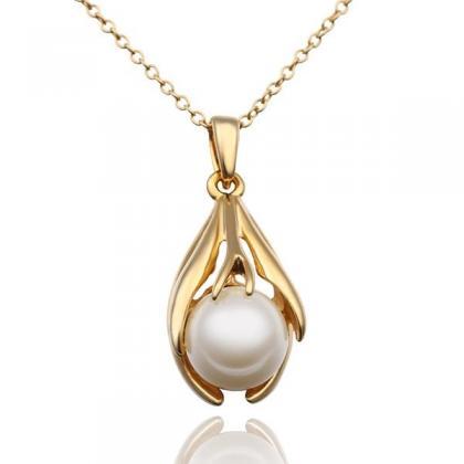 Jenny Jewelry N502 18k Real Gold Plated Necklace..