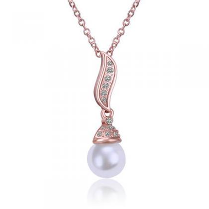 Jenny Jewelry N511 Crystal Jewelry 18k Rose Gold..