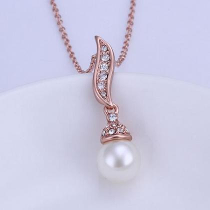 Jenny Jewelry N511 Crystal Jewelry 18k Rose Gold..