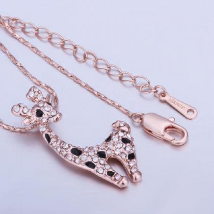 Jenny Jewelry N522 18k Rose Gold Plated Animal..