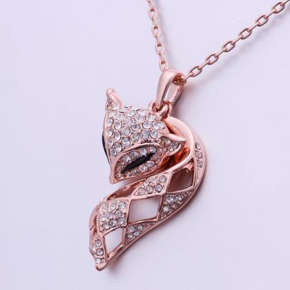 Jenny Jewelry N524 18k Real Gold Plated Fox Shape..