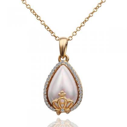Jenny Jewelry N594 18k Real Gold Plated Necklace..