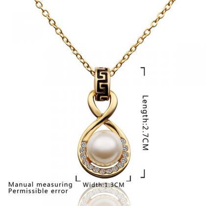 Jenny Jewelry N606 18k Real Gold Plated Necklace..