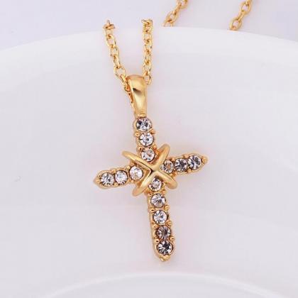 Jenny Jewelry N730 18k Real Gold Plated Necklace..
