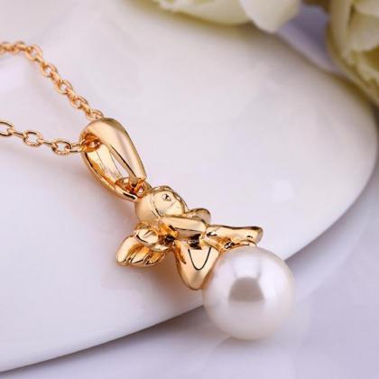 Jenny Jewelry N739 18k Real Gold Plated Necklace..