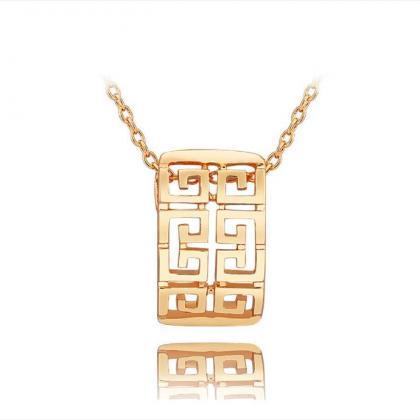 Jenny Jewelry N742 18k Real Gold Plated Necklace..