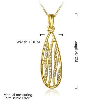 Jenny Jewelry N790 18k Real Gold Plated Necklace..
