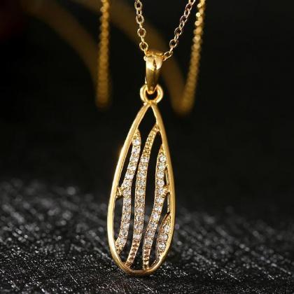 Jenny Jewelry N790 18k Real Gold Plated Necklace..
