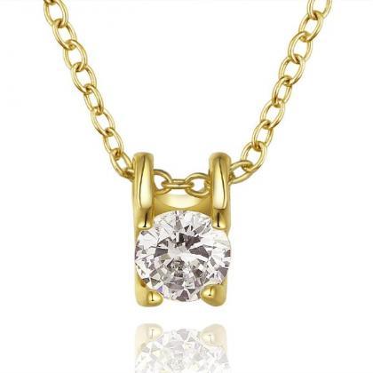 Jenny Jewelry N801-a 18k Real Gold Plated Necklace..