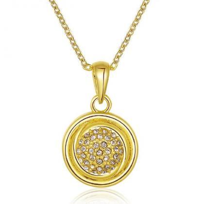 Jenny Jewelry N807-a 18k Real Gold Plated Necklace..