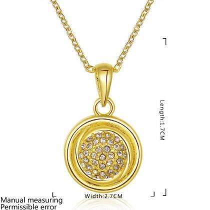 Jenny Jewelry N807-a 18k Real Gold Plated Necklace..