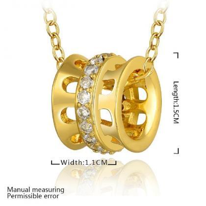 Jenny Jewelry N808-a 18k Real Gold Plated Necklace..