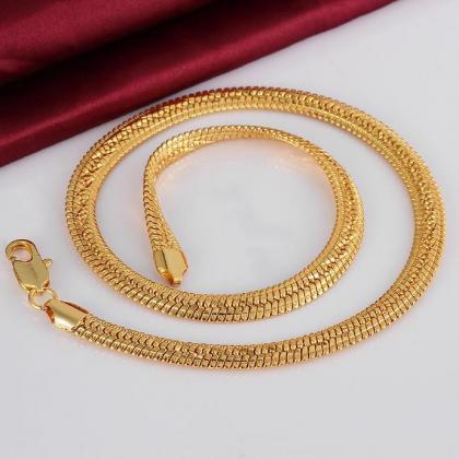 Jenny Jewelry N818 18k Real Gold Plated Necklace..