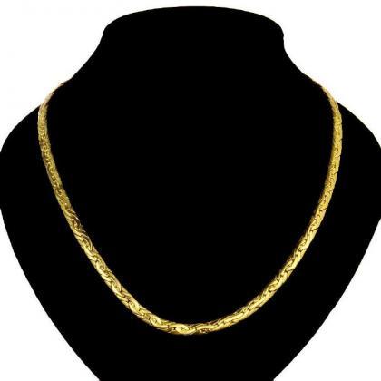 Jenny Jewelry N823 18k Real Gold Plated Necklace..