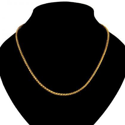 Jenny Jewelry N825 18k Real Gold Plated Necklace..