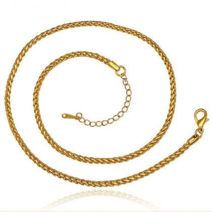 Jenny Jewelry N825 18k Real Gold Plated Necklace..