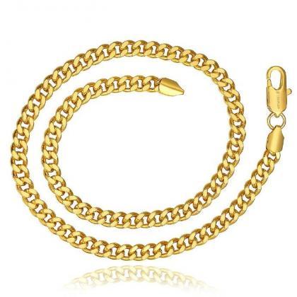 Jenny Jewelry N832-a 18k Real Gold Plated Necklace..