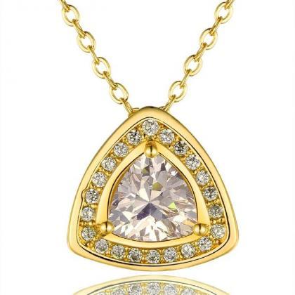 Jenny Jewelry N847-a 18k Real Gold Plated Necklace..