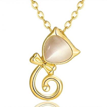 Jenny Jewelry N852-a 18k Real Gold Plated Necklace..