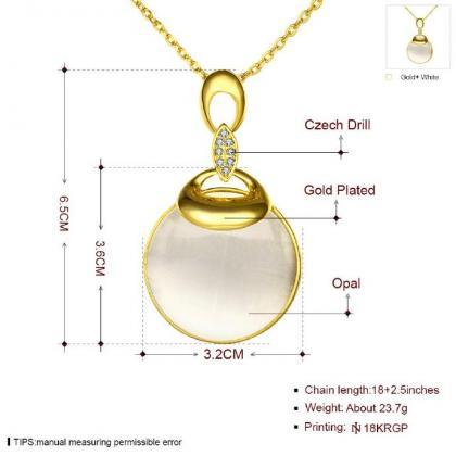 Jenny Jewelry N868-a 24kreal Gold Plated Necklaces..
