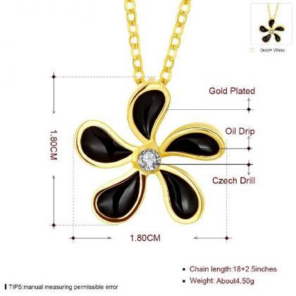 Jenny Jewelry N874-a 18k Real Gold Plated Necklace..