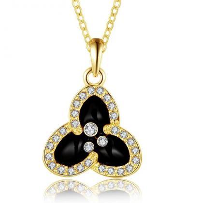 Jenny Jewelry N877-a 18k Real Gold Plated Necklace..