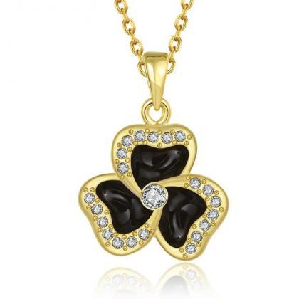 Jenny Jewelry N878-a 18k Real Gold Plated Necklace..