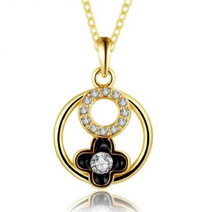 Jenny Jewelry N881-a 18k Real Gold Plated Necklace..