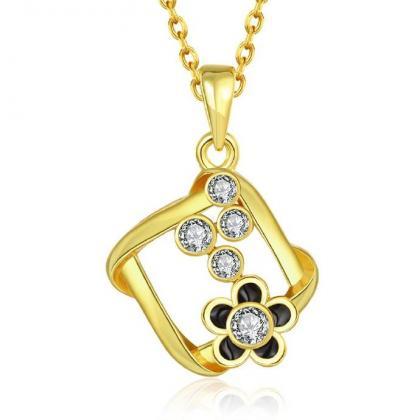 Jenny Jewelry N882-a 18k Real Gold Plated Necklace..