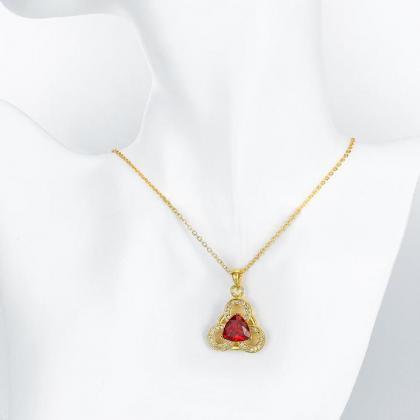 Jenny Jewelry N888-a 18k Real Gold Plated Necklace..