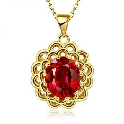 Jenny Jewelry N891-a 18k Real Gold Plated Necklace..