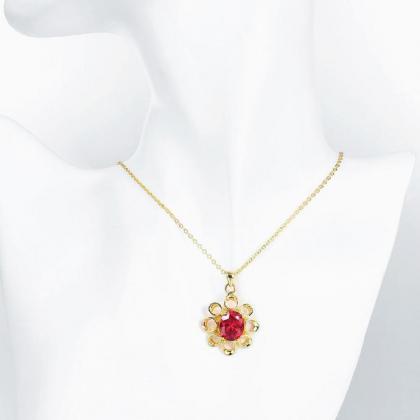 Jenny Jewelry N897-a 18k Real Gold Plated Necklace..