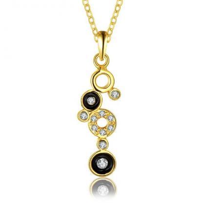 Jenny Jewelry N903-a 18k Real Gold Plated Necklace..