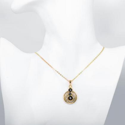 Jenny Jewelry N904-a 18k Real Gold Plated Necklace..