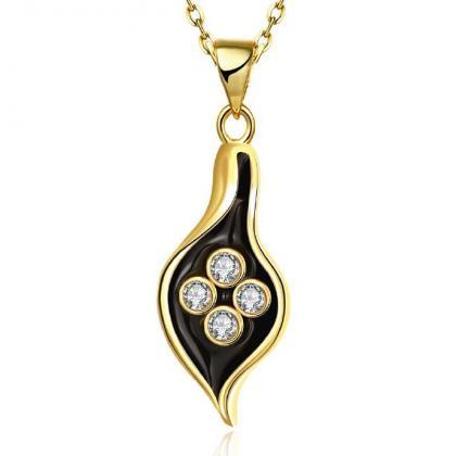 Jenny Jewelry N907-a 18k Real Gold Plated Necklace..