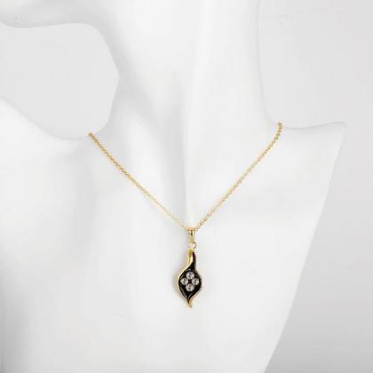 Jenny Jewelry N907-a 18k Real Gold Plated Necklace..