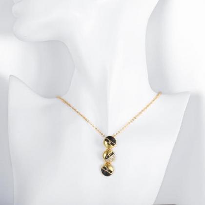 Jenny Jewelry N922-a 18k Real Gold Plated Necklace..