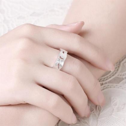 Jenny Jewelry R752 Silver Plated Design Lady Ring