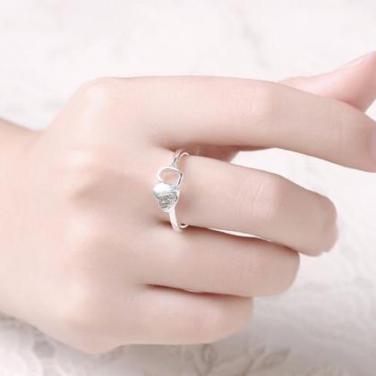 Jenny Jewelry R753 Silver Plated Design Lady Ring..
