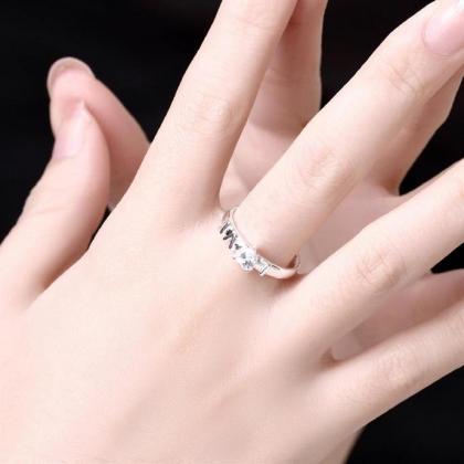 Jenny Jewelry R761 Silver Plated Design Lady Ring
