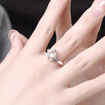 Jenny Jewelry R762 Silver Plated Design Lady Ring..