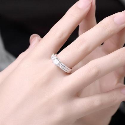 Jenny Jewelry R765 Silver Plated Design Lady Ring..