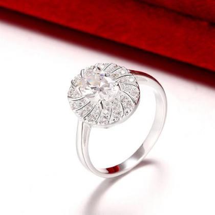 Jenny Jewelry R766 Silver Plated Design Lady Ring..