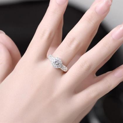 Jenny Jewelry R767 Silver Plated Design Lady Ring..