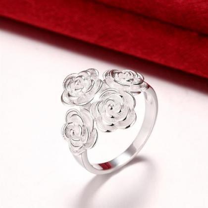 Jenny Jewelry R768 Silver Plated Design Lady Ring