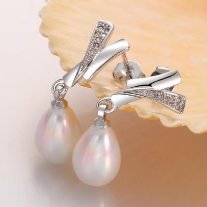Jenny Jewelry E043 Brilliant Tiny Artificial Pearl..