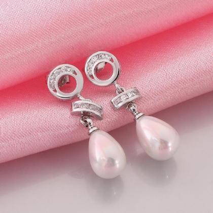 Jenny Jewelry E050 Brilliant Tiny Artificial Pearl..